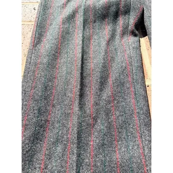 Vintage 1960s LL Bean Script Tag Heavy Wool Hunting Pants with Suspenders Stripe - Picture 14 of 16